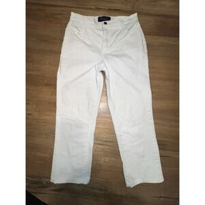 NYDJ Denim Jeans Women's‎ Size 4 White Hemmed 22.5" Inseam Petite Short
